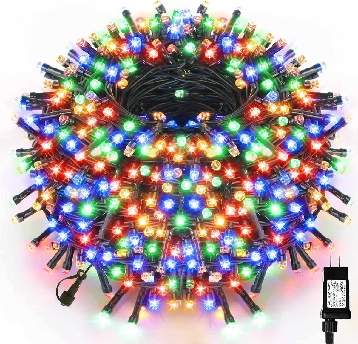 VTECHOLOGY 1000 luces LED multicolor para árbol de Navidad de Hallo...