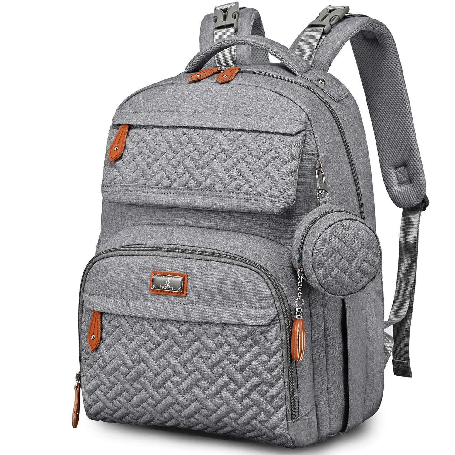 BabbleRoo - Mochila para pañales unisex con cambiador, funda para c...
