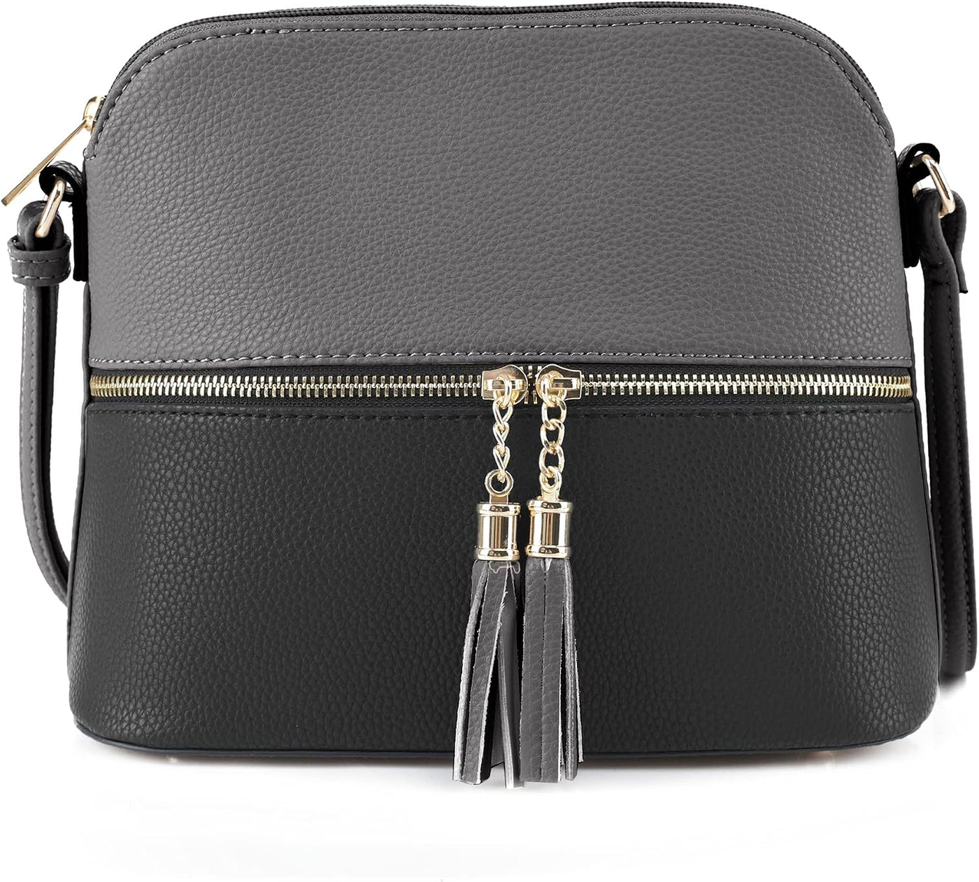 SG SUGU - Bolsa cruzada Lunar ligera y de tamaño mediano, forma de...