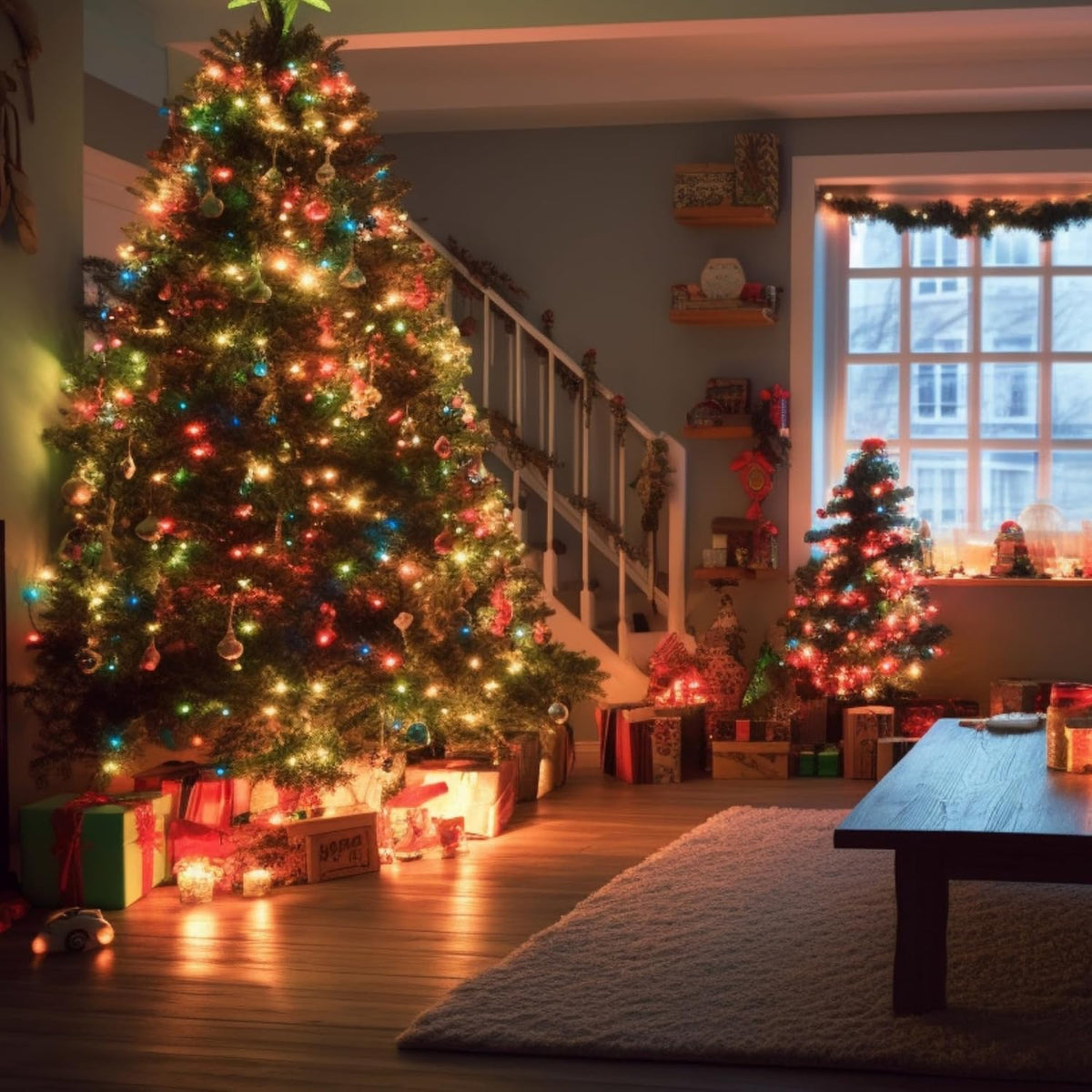TW SHINE 1000 Luces LED de Navidad, 328 Pies Luces de Árbol de Navi...