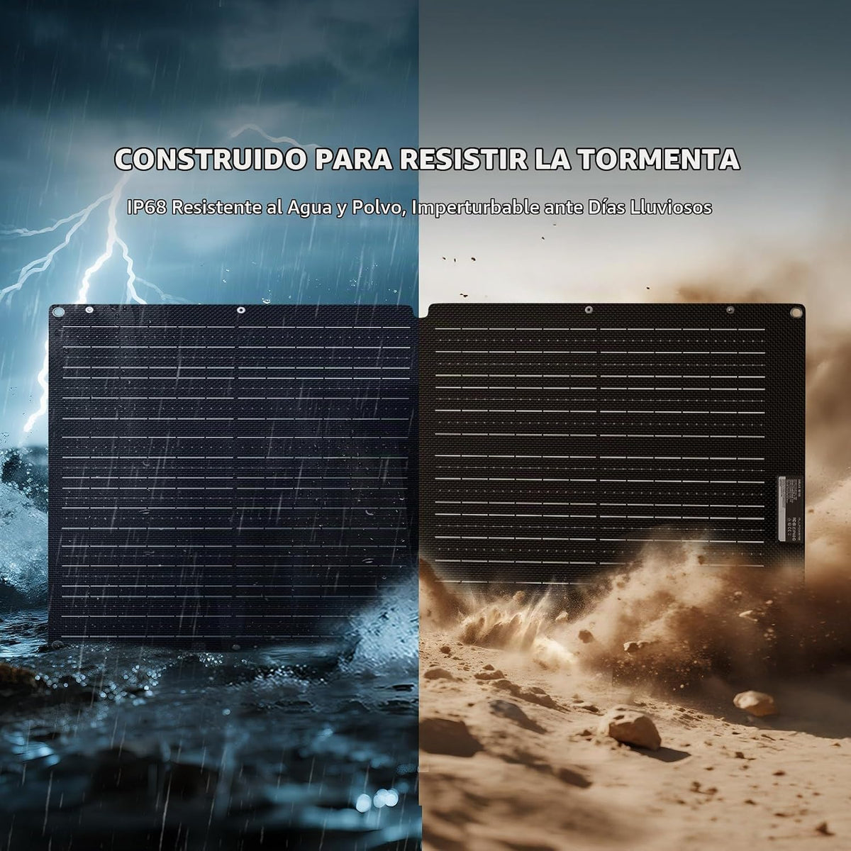 Panel solar portátil ALLPOWERS SE100 100W para central eléctrica |...