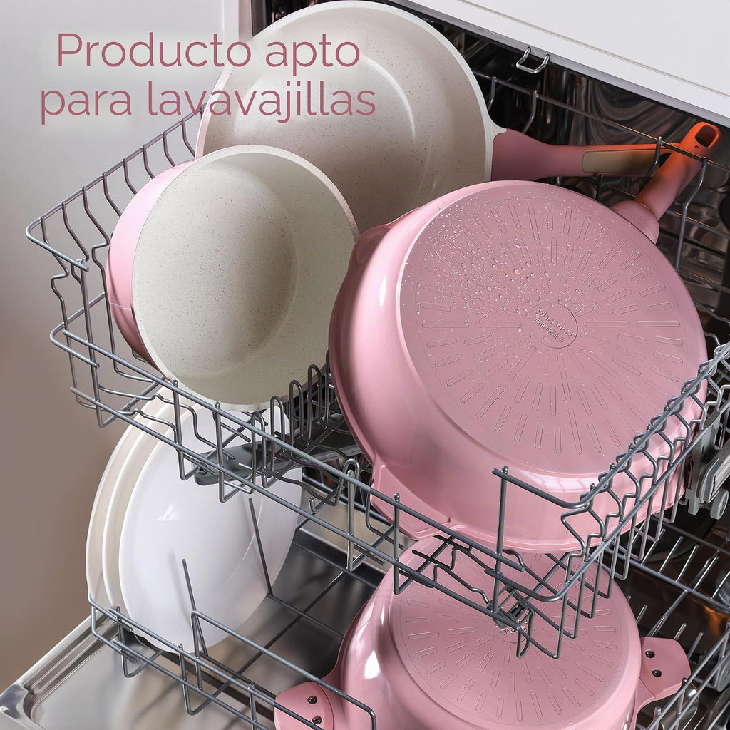 SENSARTE Juego de utensilios de cocina de cerámica antiadherente gr...