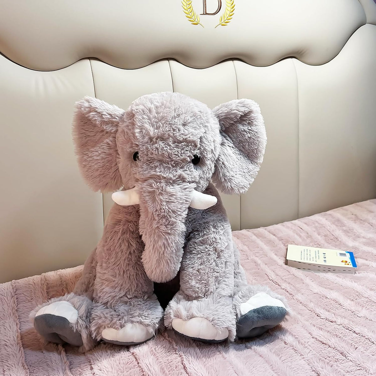 UBABER Elefante de peluche grande de 19.2 pulgadas, juguete de elef...