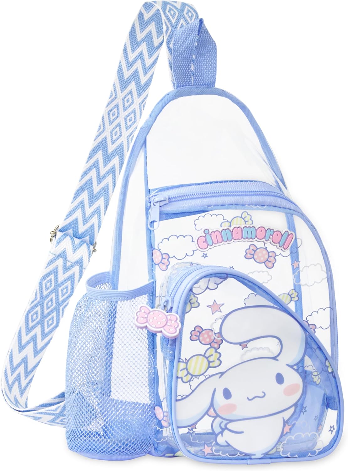 Get Trend Hello Kitty | Kuromi | Cinnamoroll - Bolso cruzado transp...