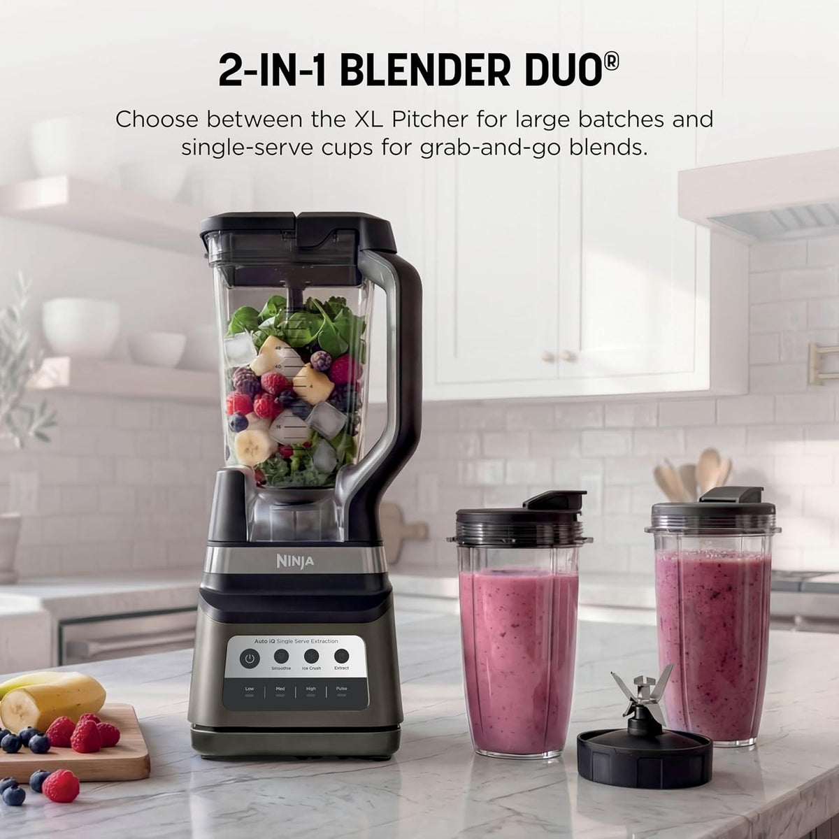 Licuadora Ninja Professional Plus DUO, 1400WP, Auto-iQ, 72oz, BN751...