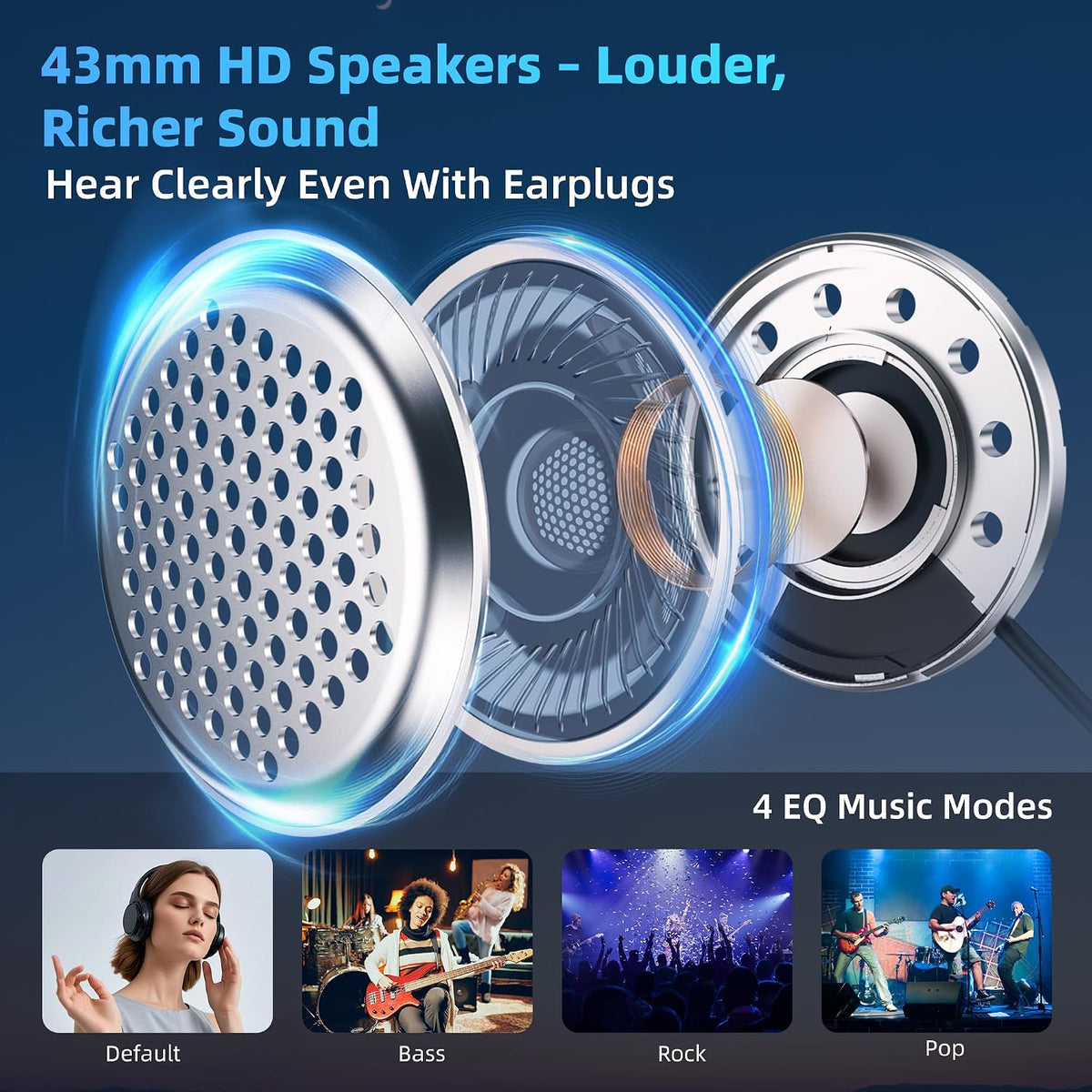 Auriculares Bluetooth para casco de motocicleta, altavoces de casco...