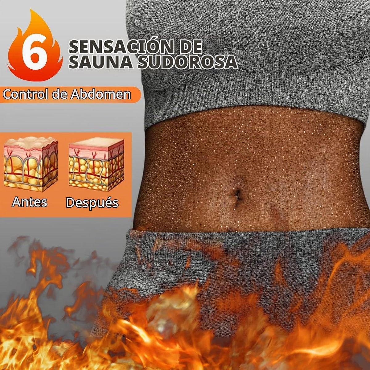 Huiming - Traje de sauna para mujer, reductor de cintura para entre...