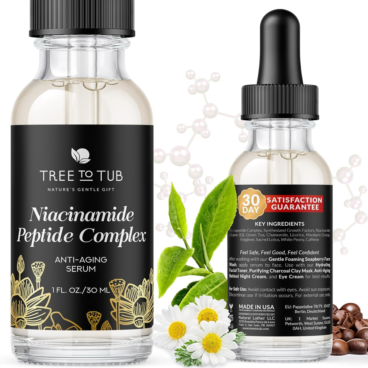 Tree To Tub Péptidos y suero de niacinamida para la cara - Suero co...