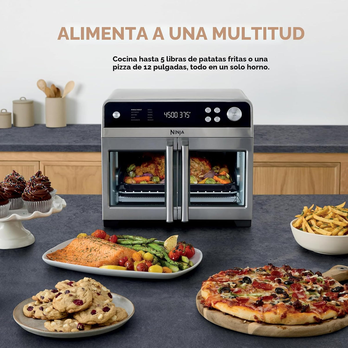 Ninja | French Door Premier | Freidora de aire, horno de convección...