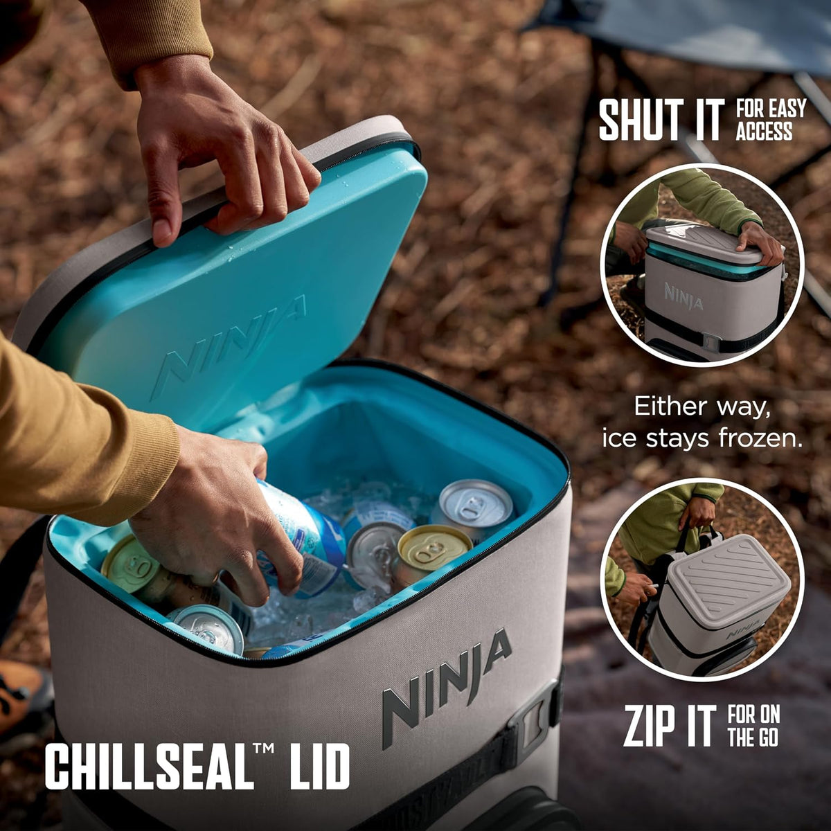 Ninja | Enfriador de mochila | Enfriador suave para 24 latas FrostV...