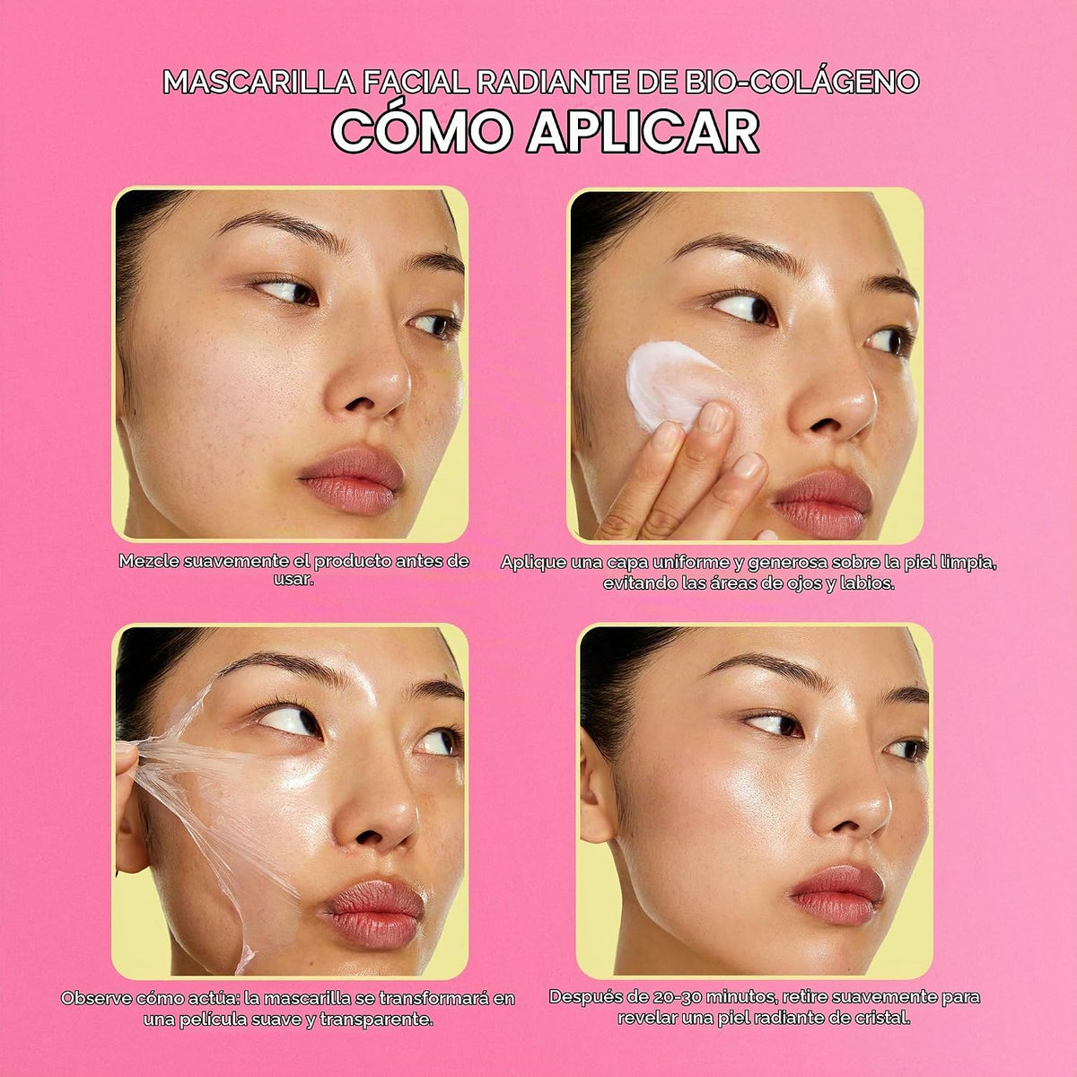 BYOMA - Mascarilla facial de bio-colágeno - Mascarilla despegable p...