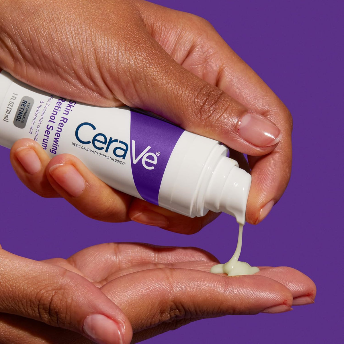 CeraVe Suero de retinol antienvejecimiento para cara, retinol encap...