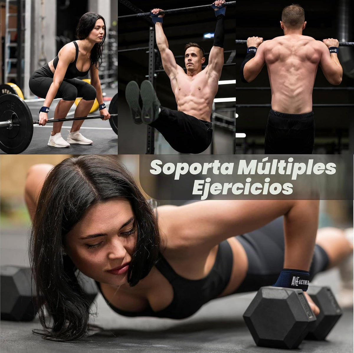 Correas de muñeca de levantamiento para levantamiento de pesas, cor...