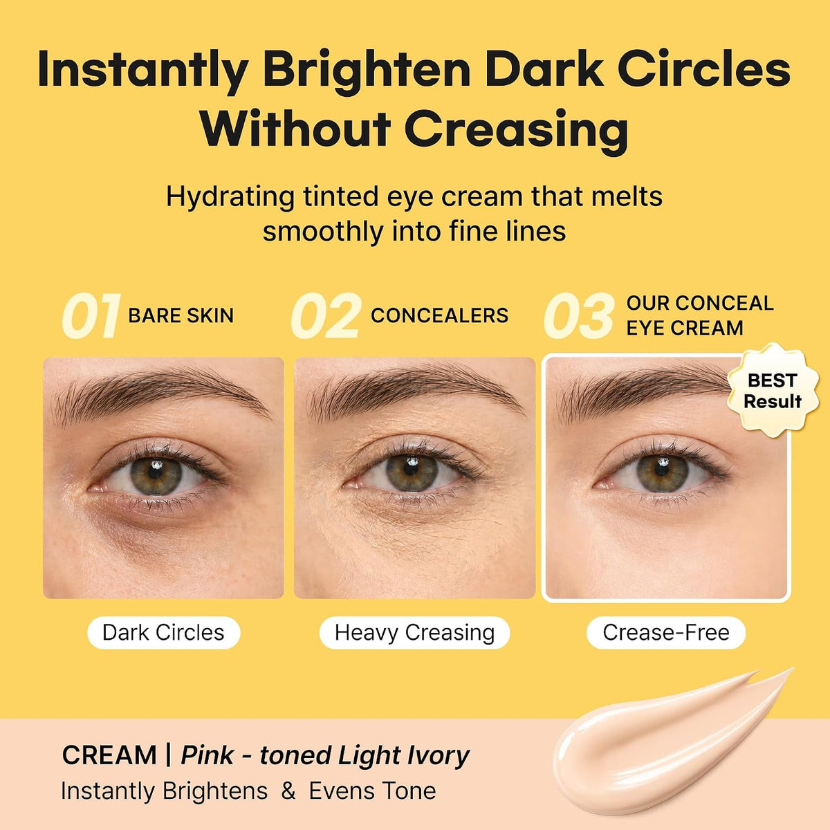 shaishaishai BANANA PDRN Conceal, Hidratante Bajo Los Ojos 0.52 oz...