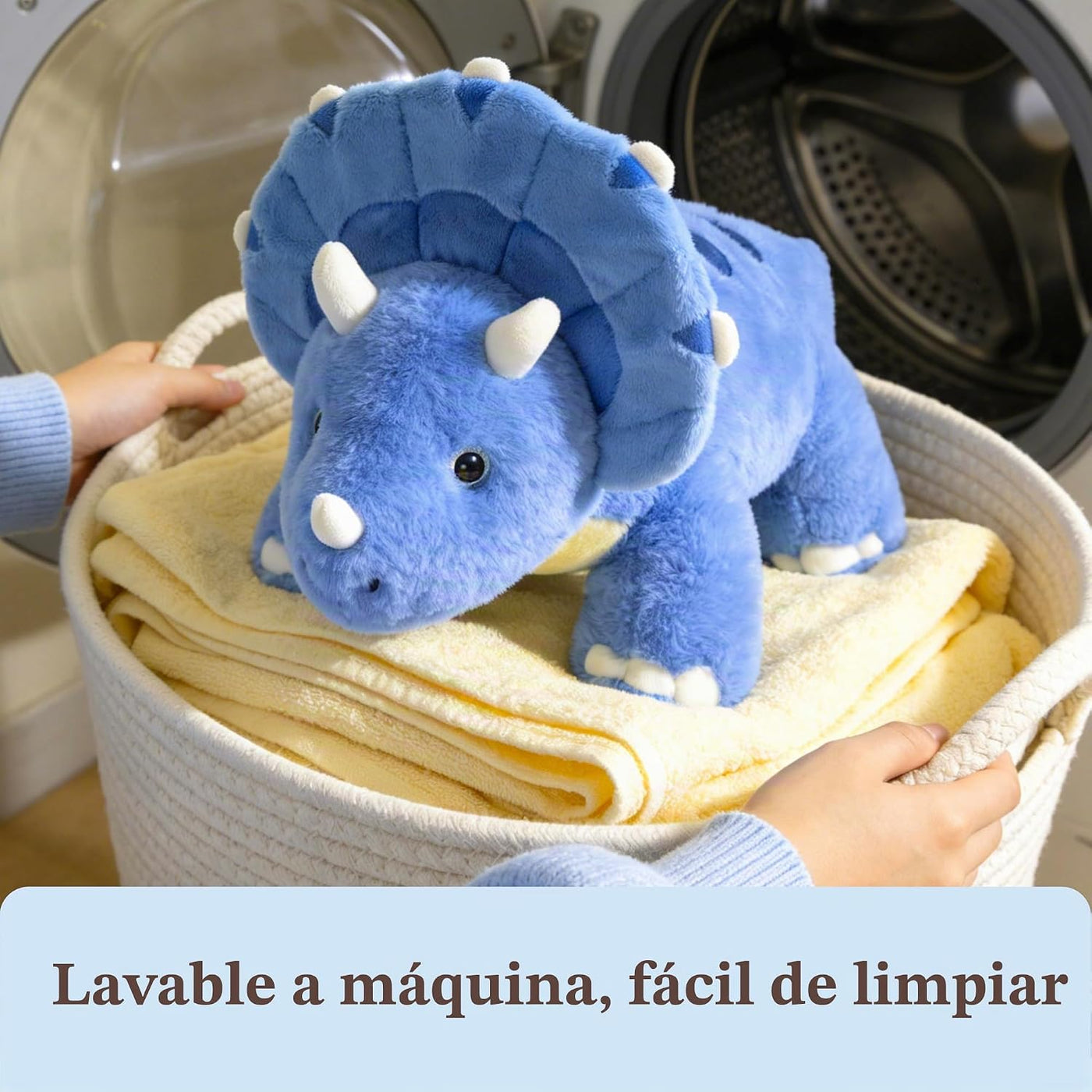 IKASA Peluche de dinosaurio Triceratops grande de 18 pulgadas, jugu...