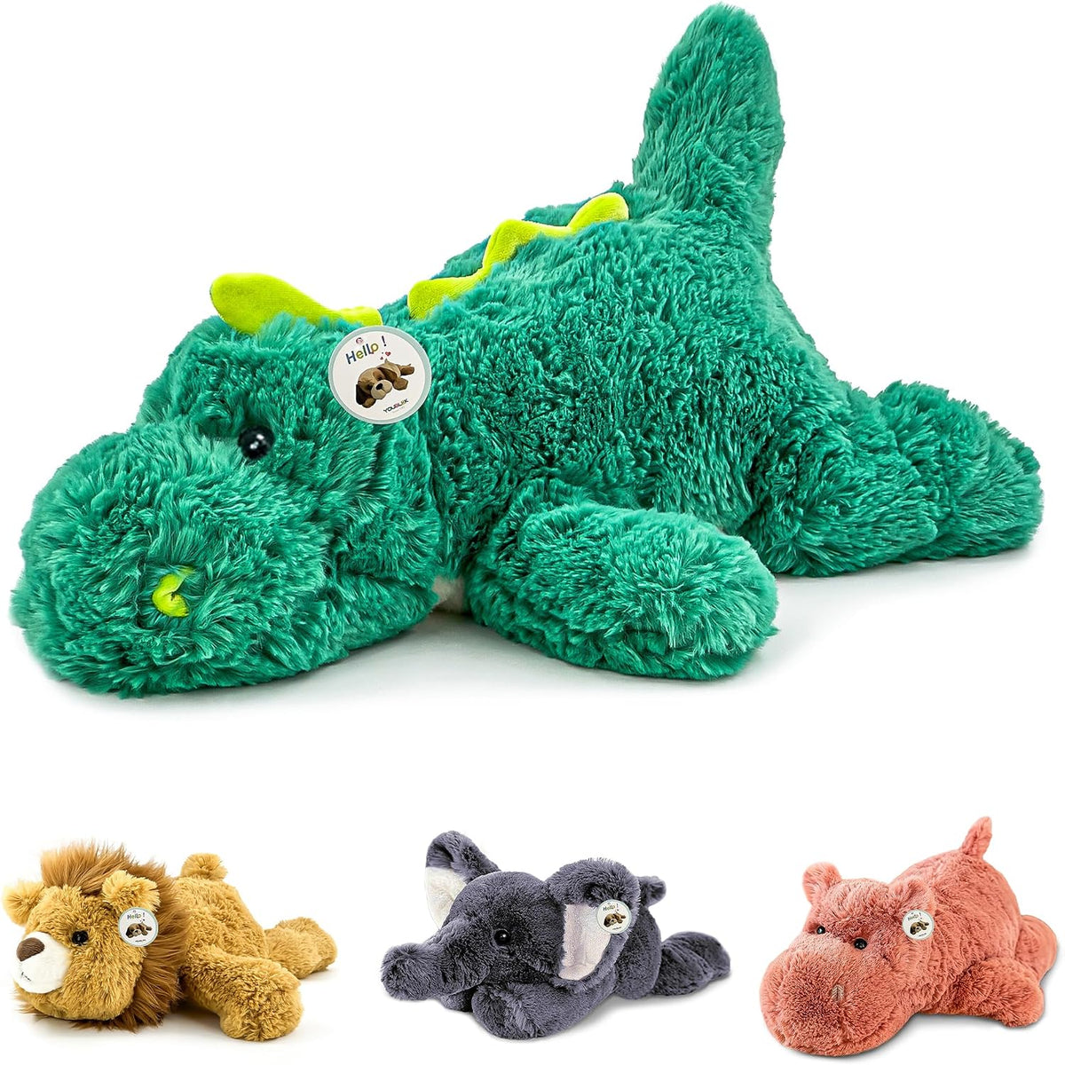 YOUBLEK 16 pulgadas | 2 libras - Animales de peluche con peso de di...