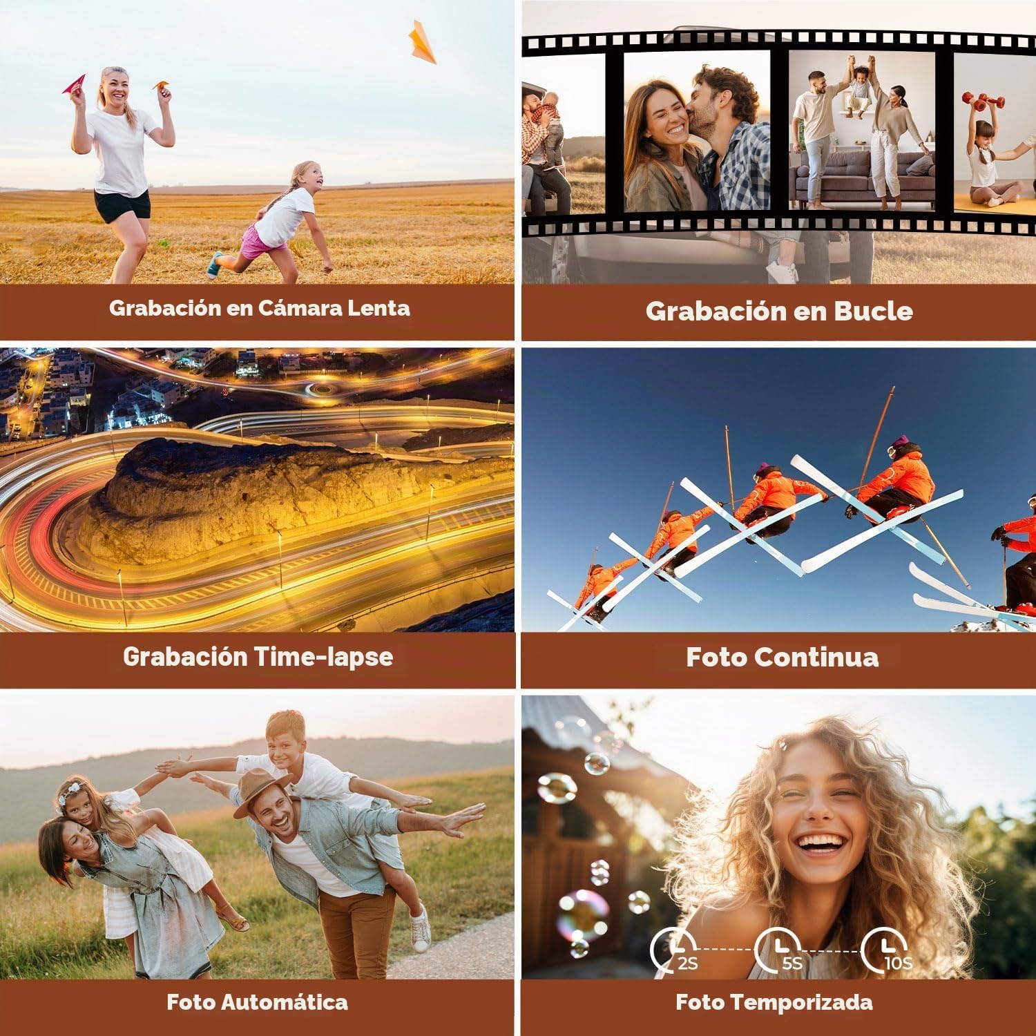 CAMWORLD Cámara digital 4K para fotografía, cámara de videografía d...