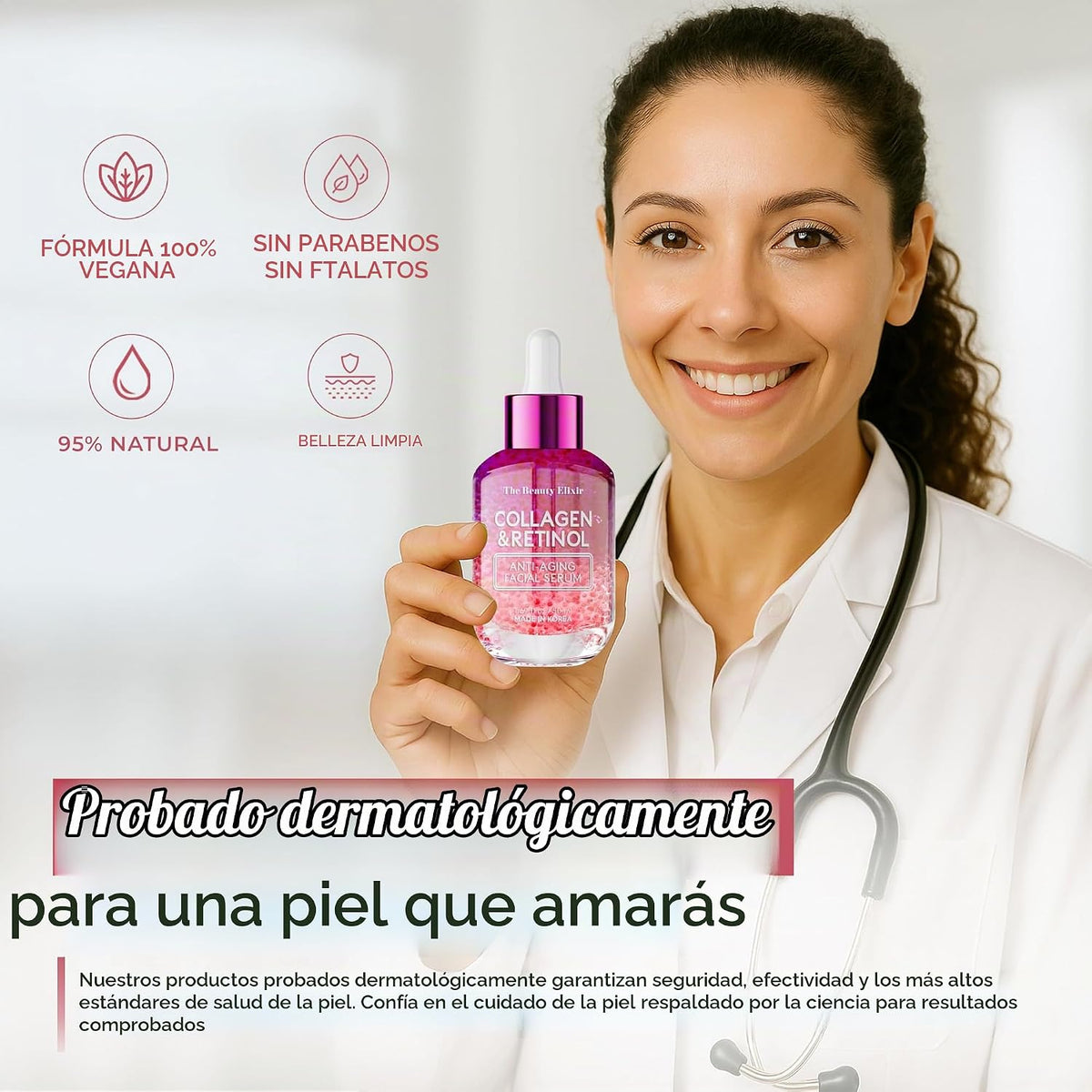 The Beauty Elixir Suero de Colágeno y Retinol para el Rostro - Ultr...