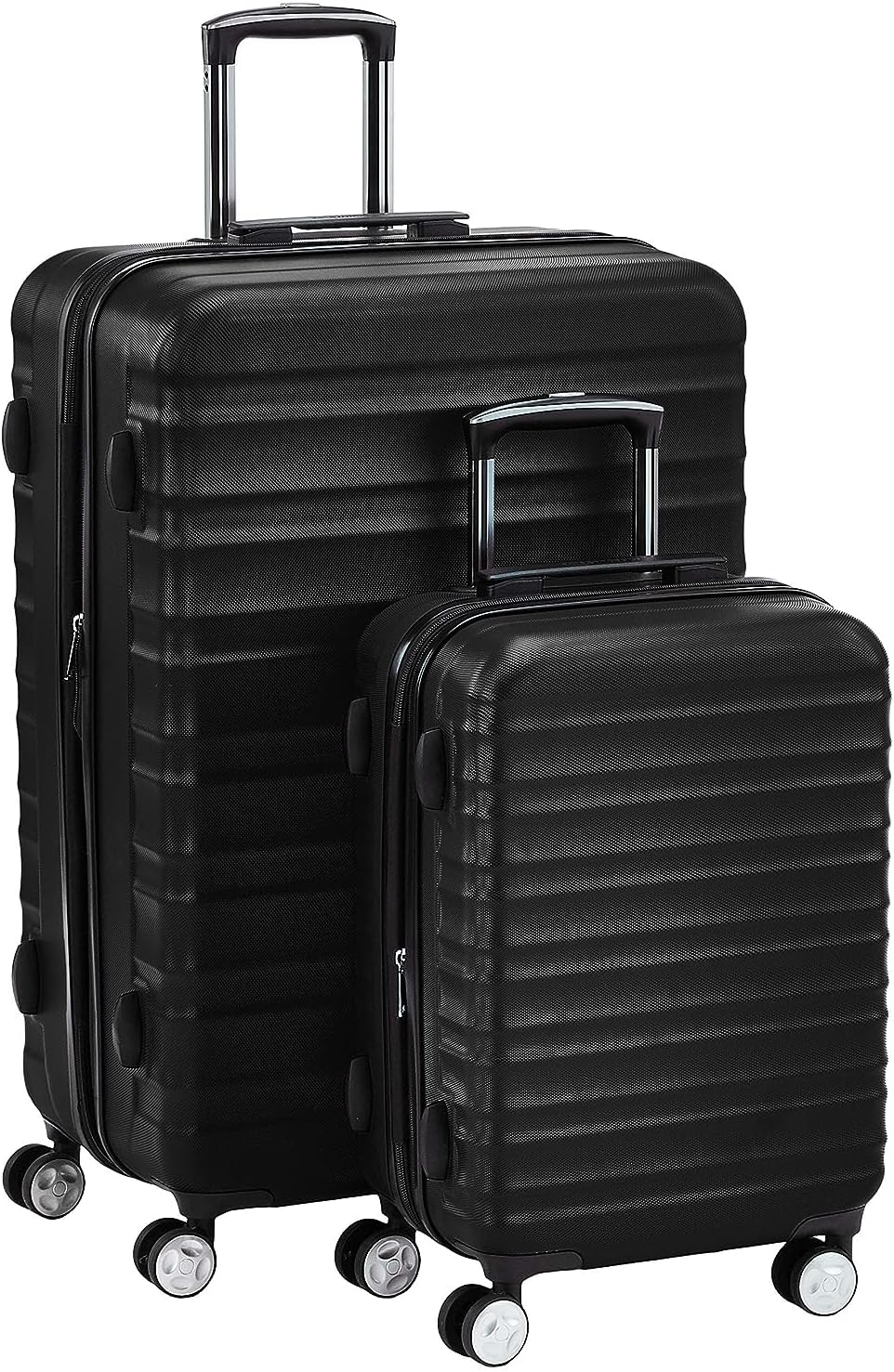 Amazon Basics Maleta rígida con ruedas giratorias Equipaje, Negro