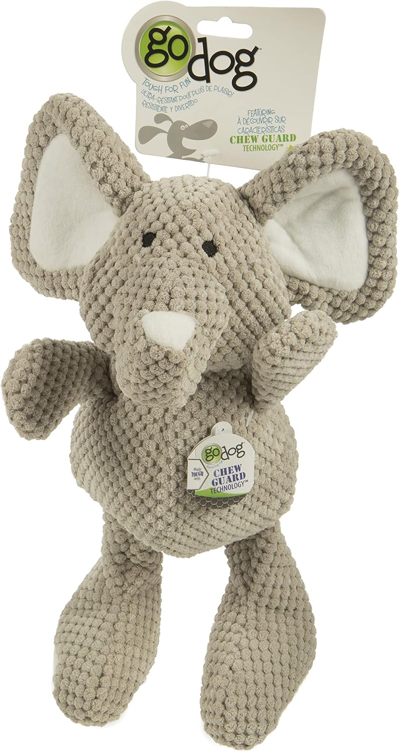 goDog Checkers - Juguete chirriante afelpado para perro, con tecnol...