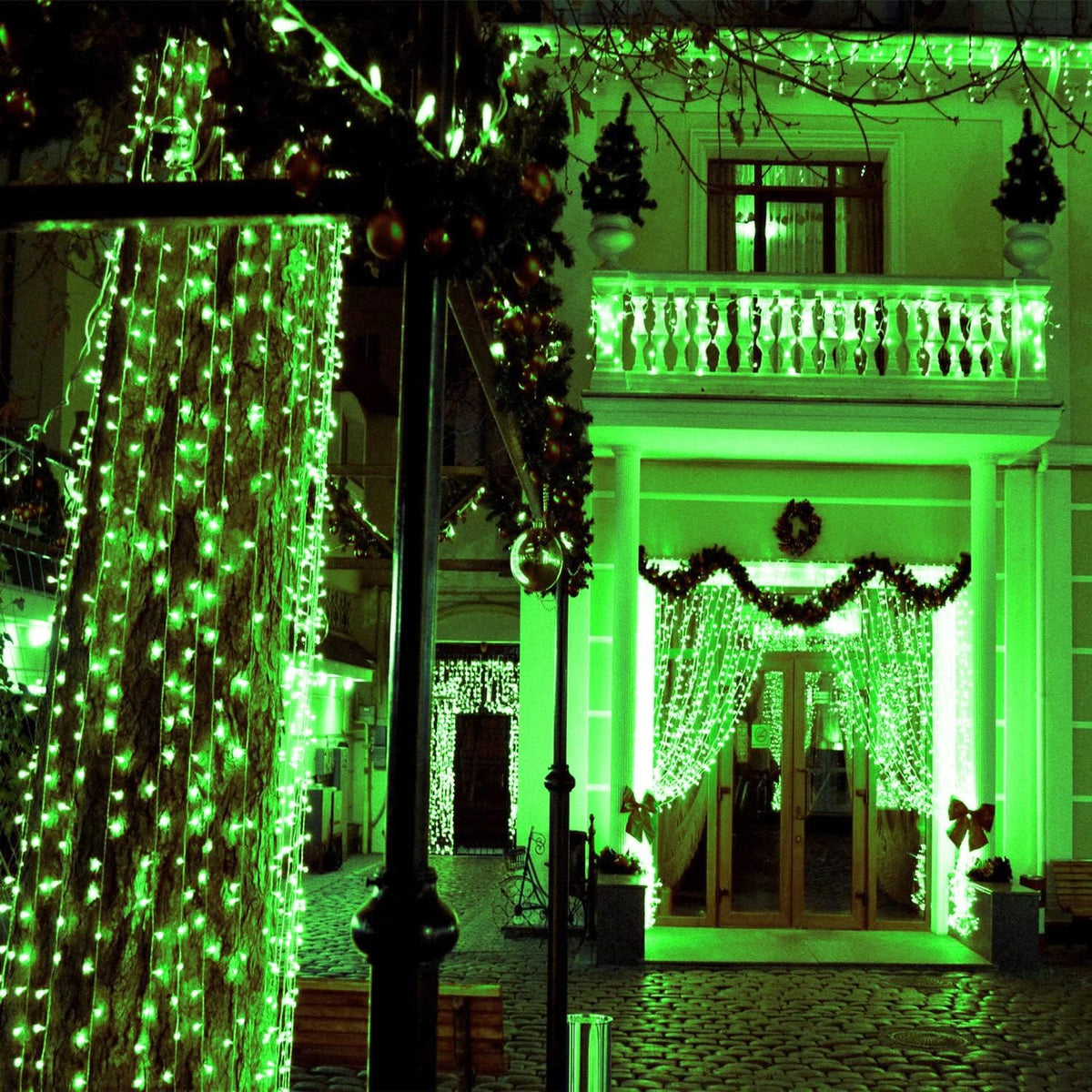 Guirnalda de 200 luces LED conectables con control remoto, luces de...