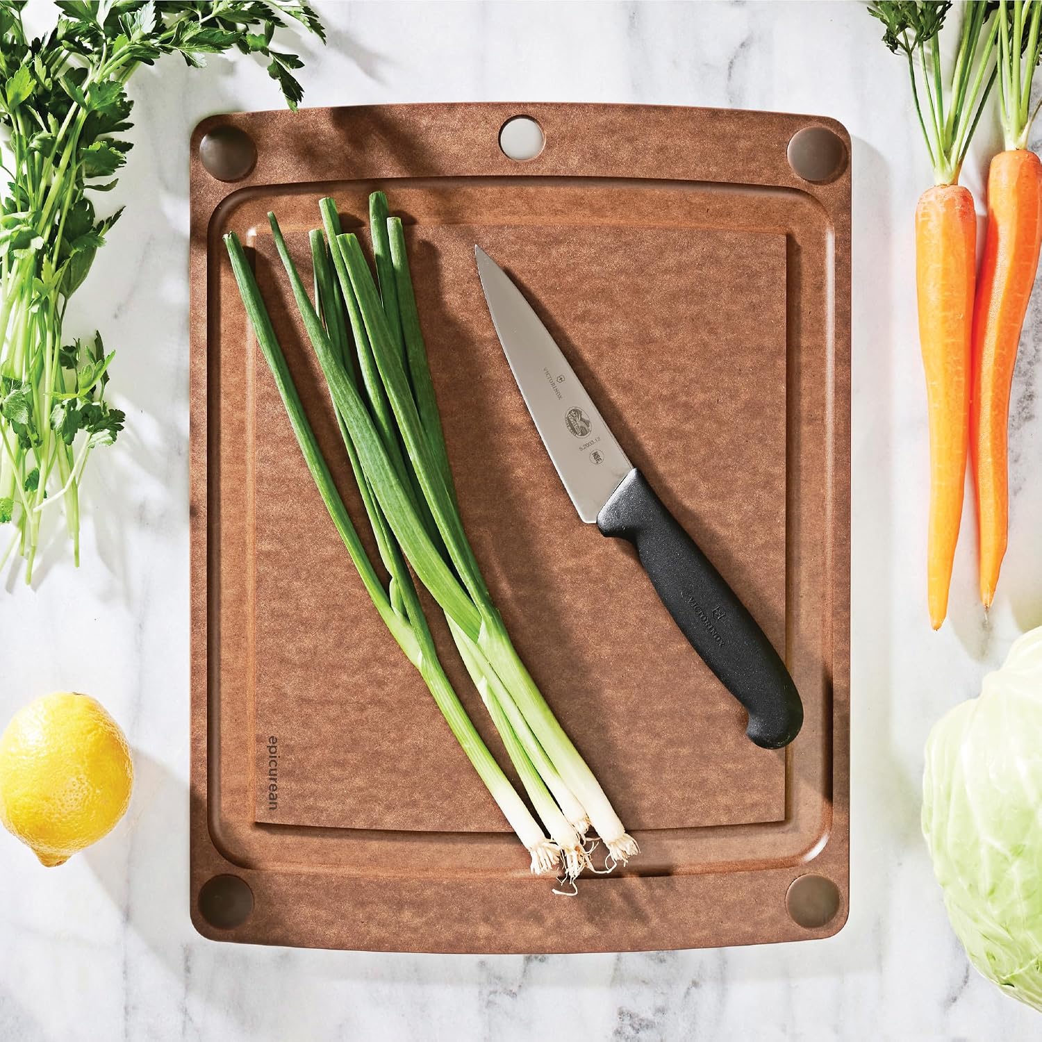 Epicurean - Tabla de cortar todo en uno de 14.5 × 11.25 pulgadas, c...