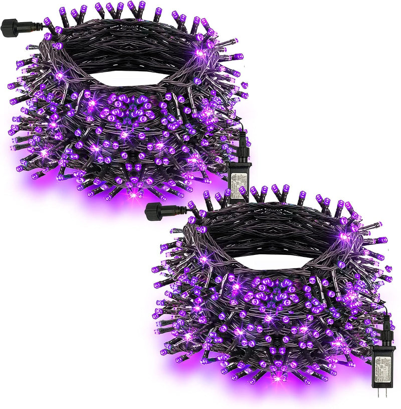 TW SHINE Luces de Halloween, 400 LED de 132 pies de luces de Hallow...