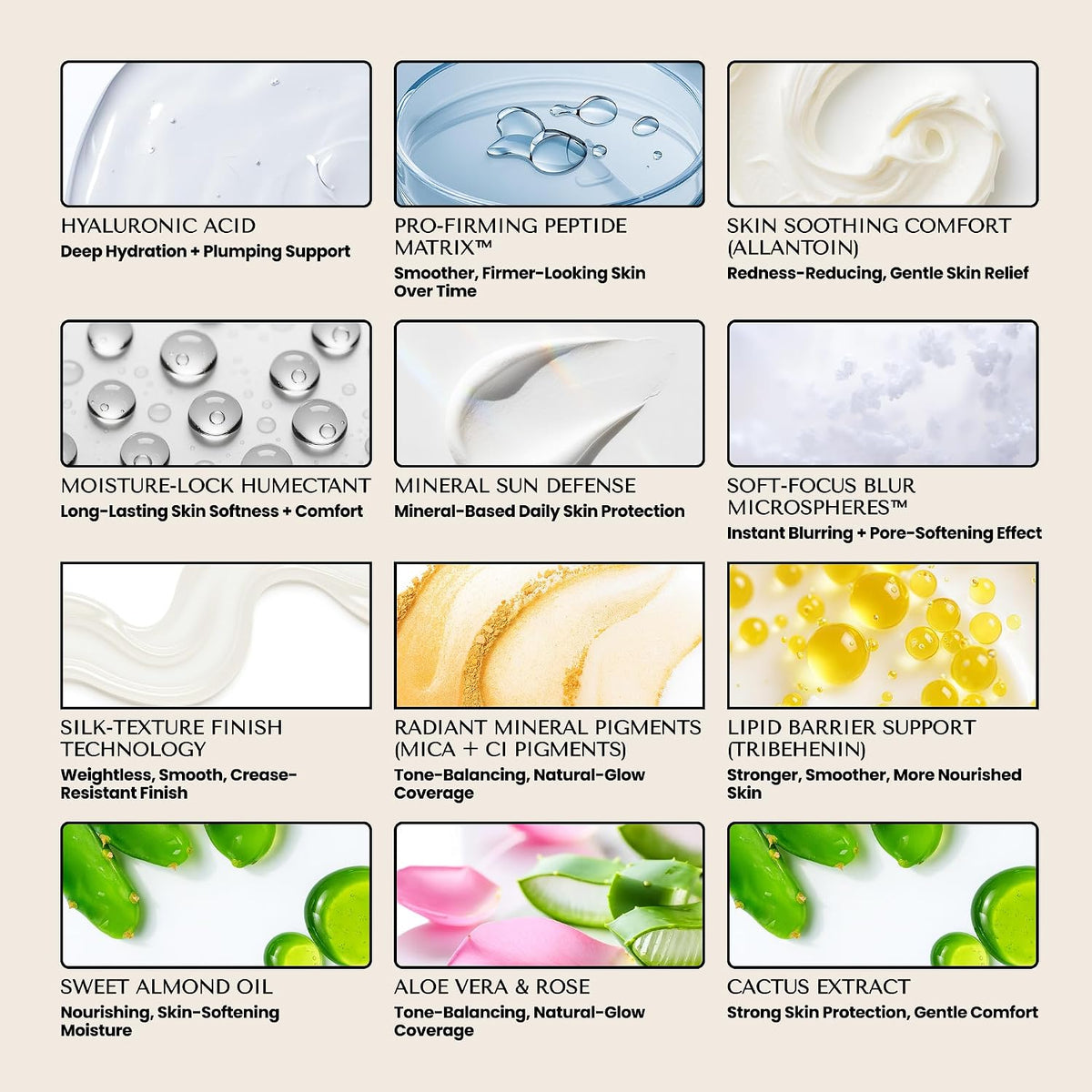 HushGlow® Base de cojín SPF 30, fórmula infundida para el cuidado d...