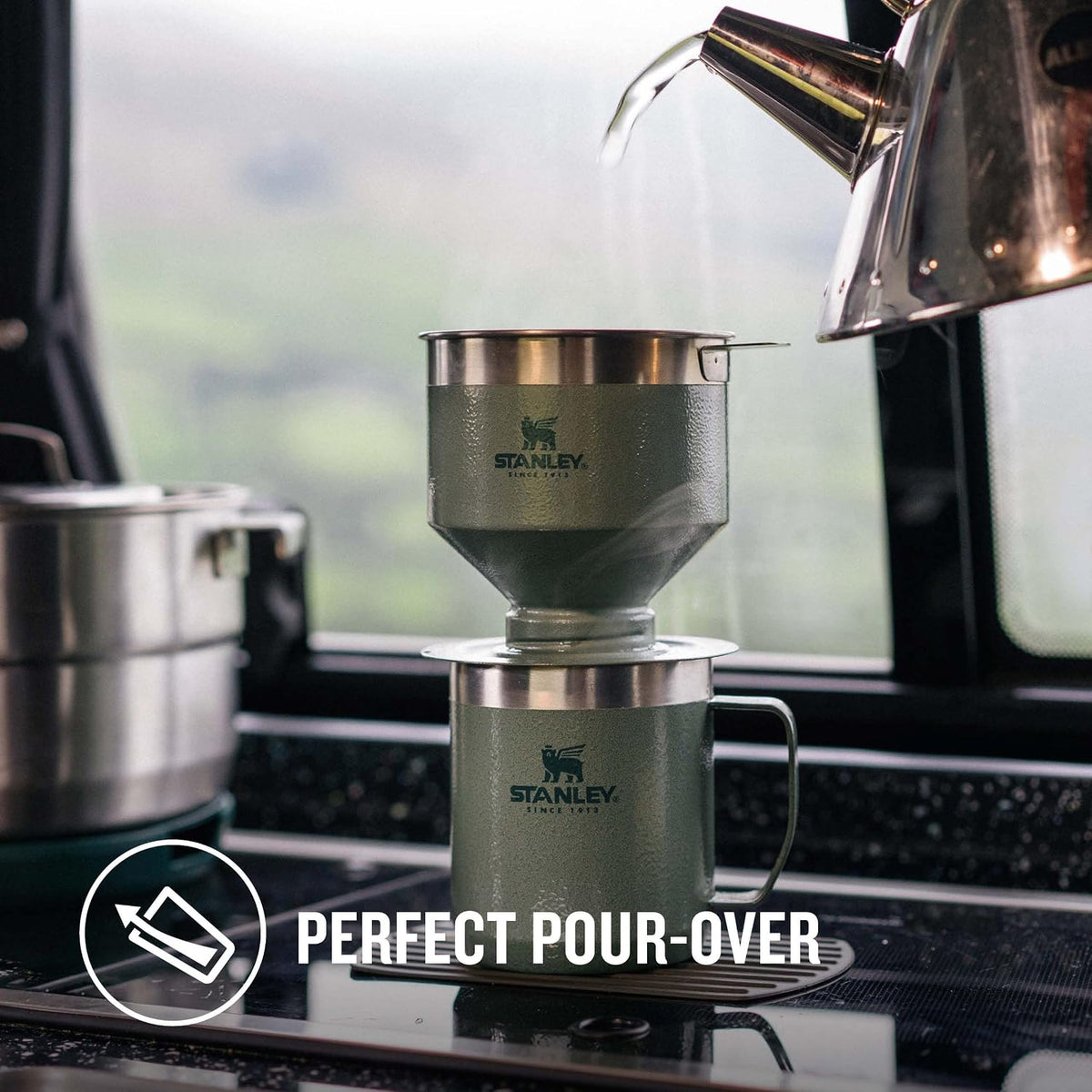 Stanley Perfect Brew Pour Over \u2013 Hace 1-6 tazas \u2013 Filtro...
