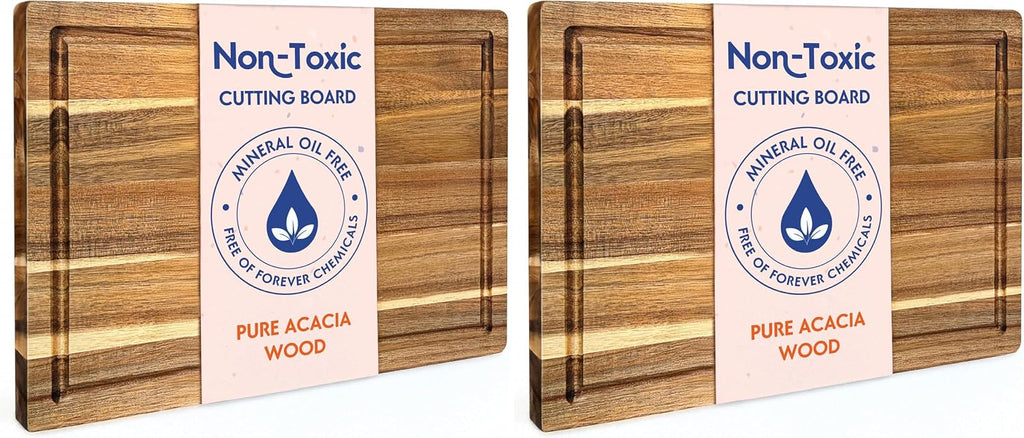 Tabla de cortar de madera de acacia no tóxica, sin aceite mineral n...