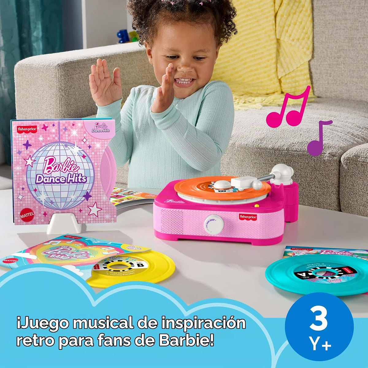 Fisher-Price Barbie - Juguete musical para tocadiscos | Tocadiscos...