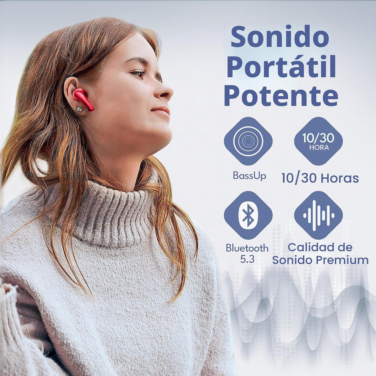 Groovz Auriculares verdaderamente inalámbricos con estuche de carga...