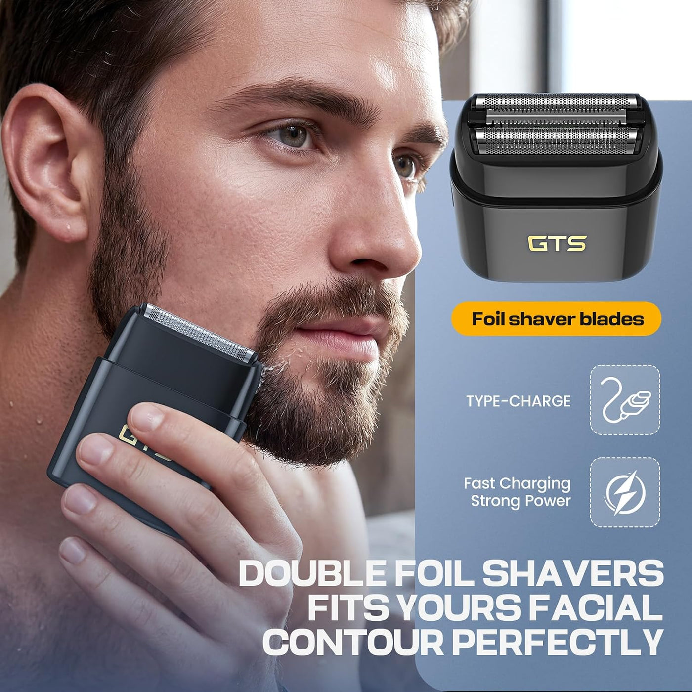 GTS PRO Cortadora de pelo para hombre, kit profesional de corte de...