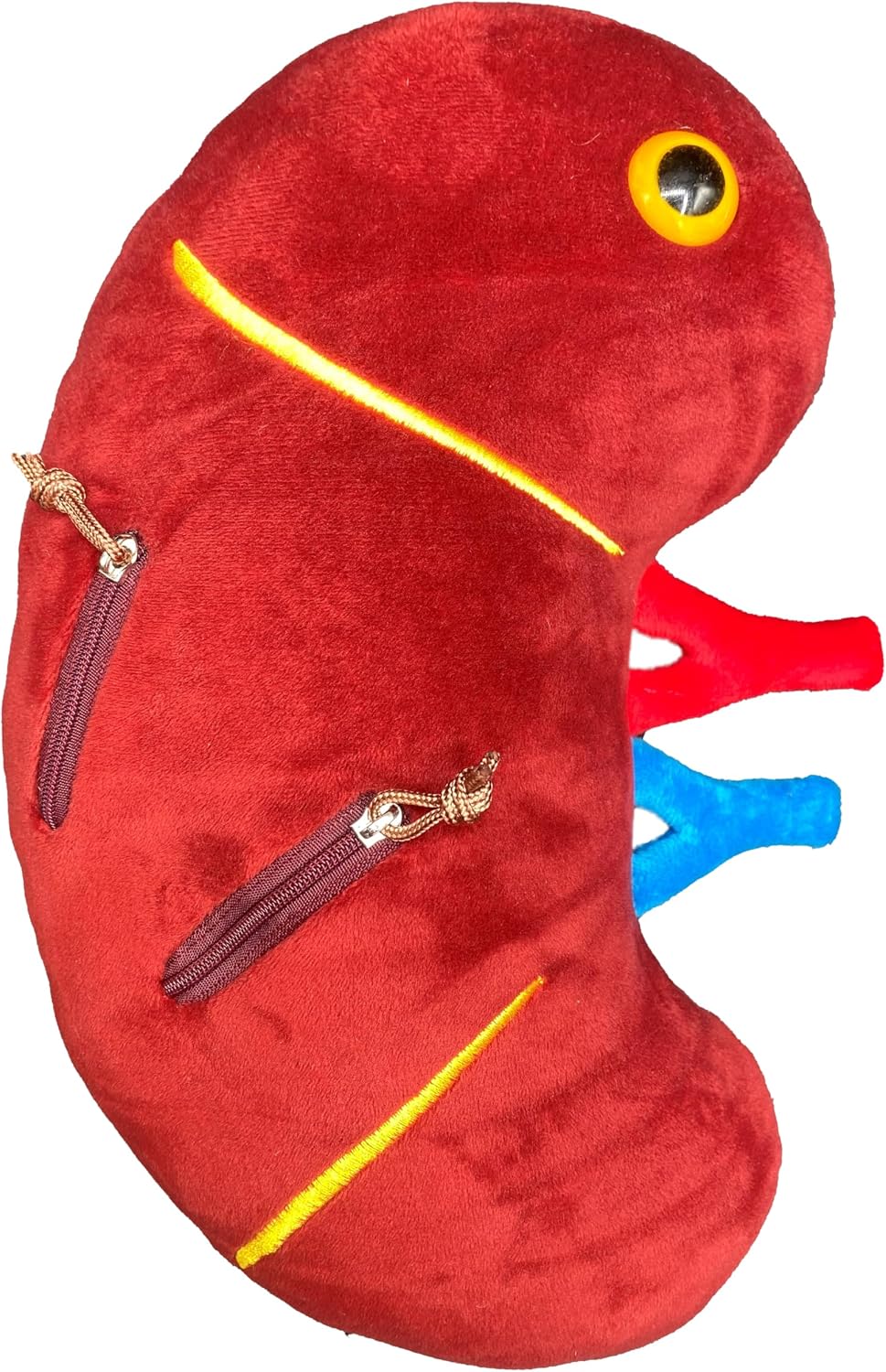 GIANT MICROBES Peluche de riñón de lujo de 12 pulgadas, incluye pel...
