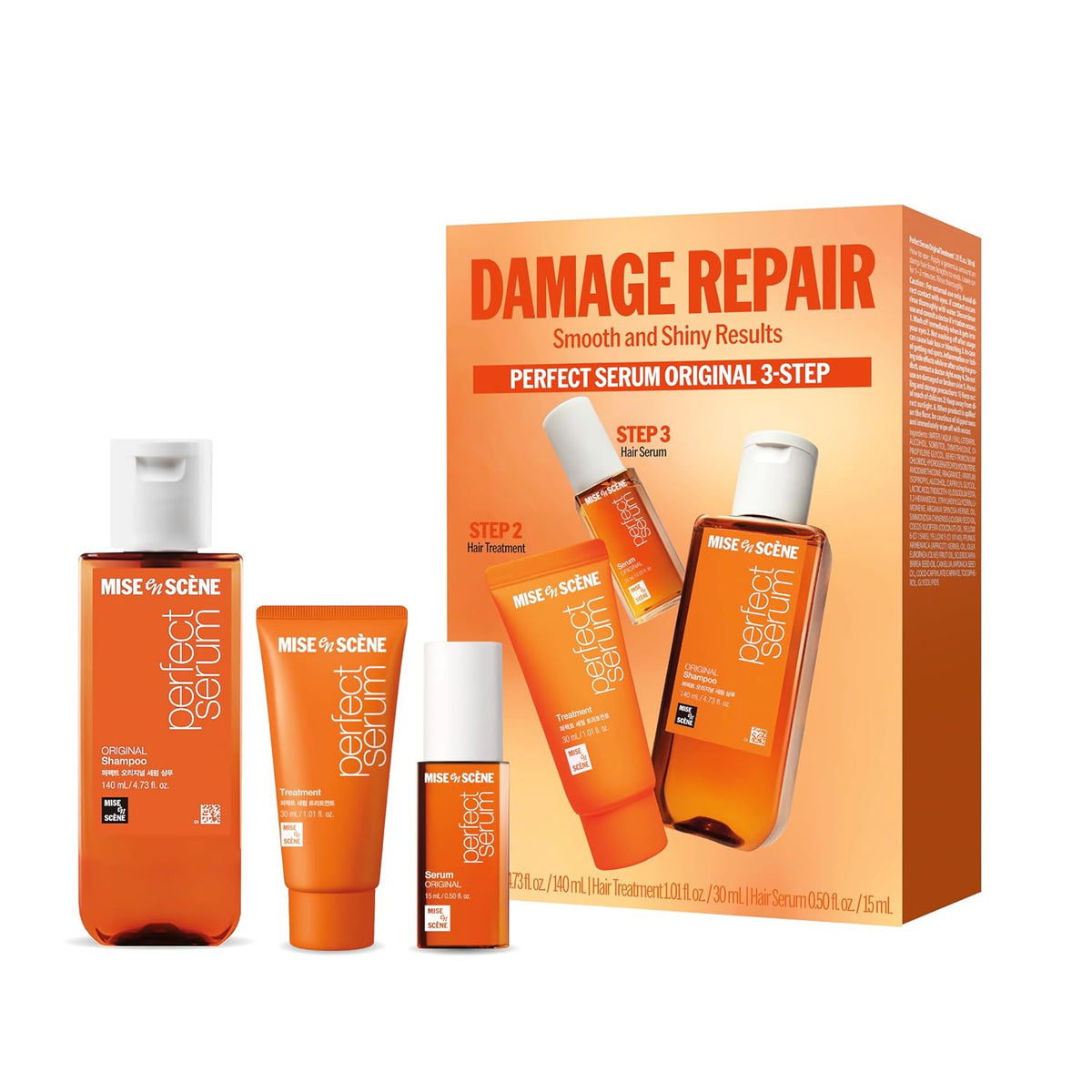 Mise En Scene Perfect Serum Kit de viaje original para el cuidado d...