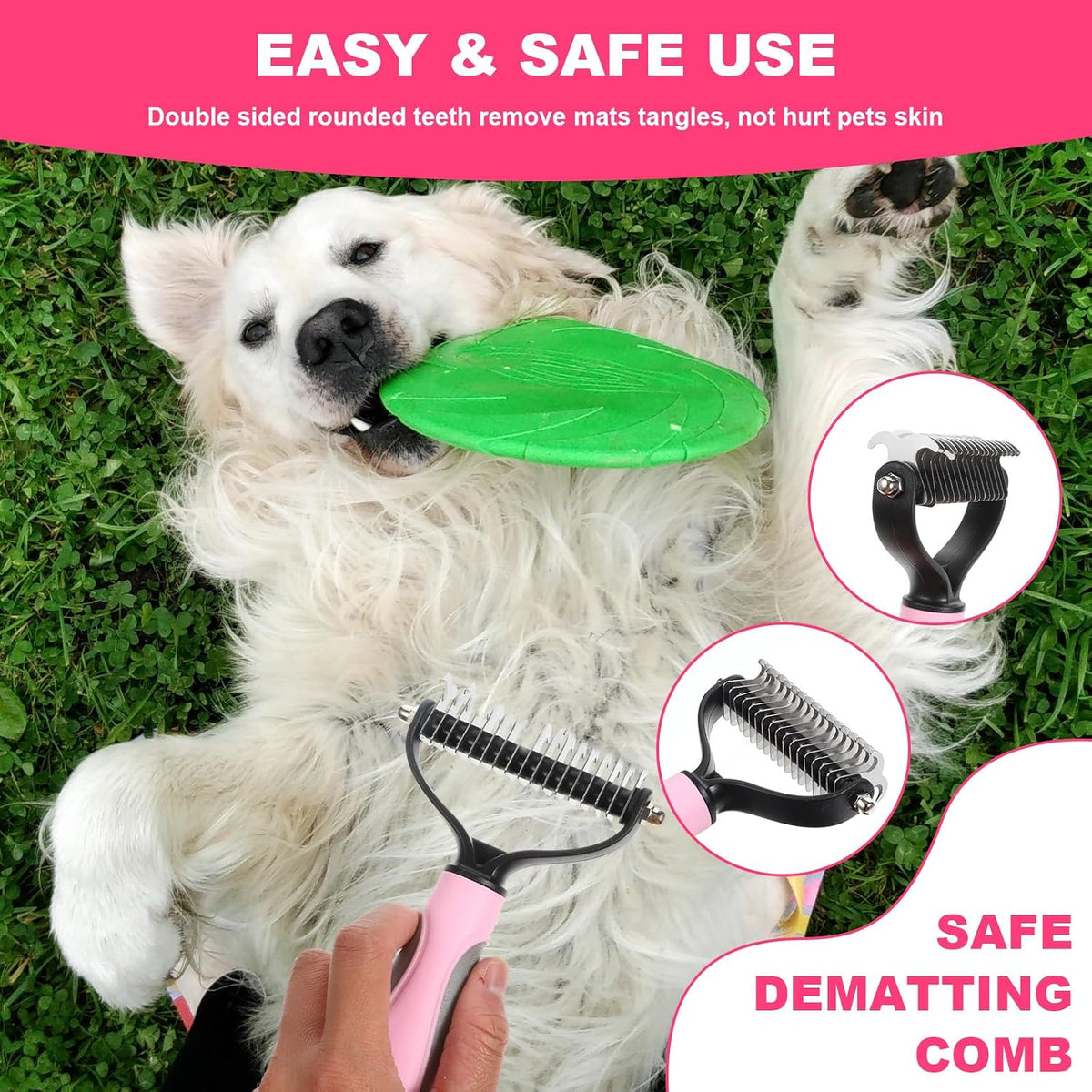 Juego de 6 piezas de aseo para perros, kit de aseo para mascotas, c...