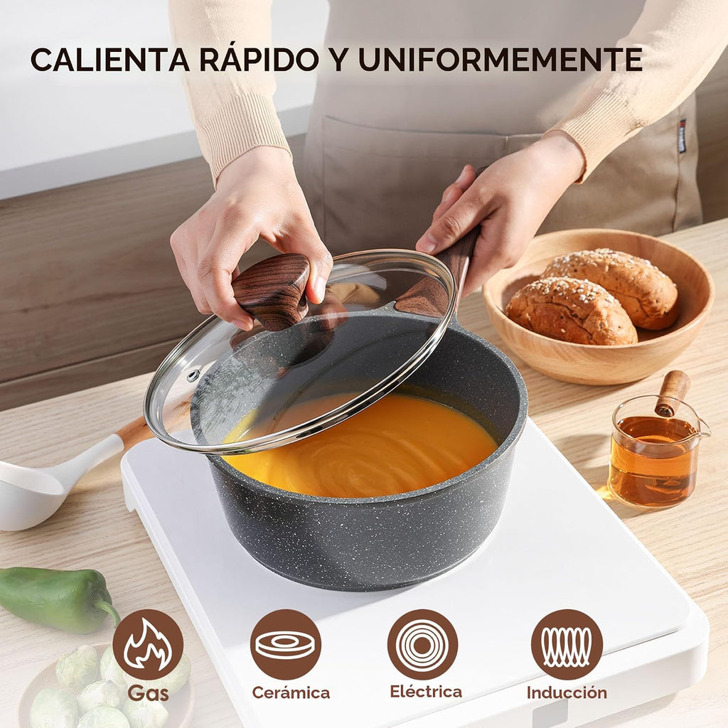 SENSARTE Juego de utensilios de cocina antiadherentes de 13 piezas,...
