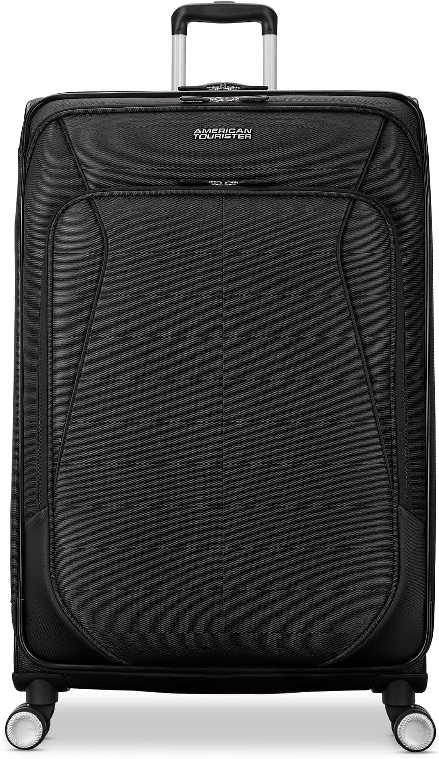 American Tourister 4 KIX 3.0 Checked-Large 28-Inch Spinner, Negro,...