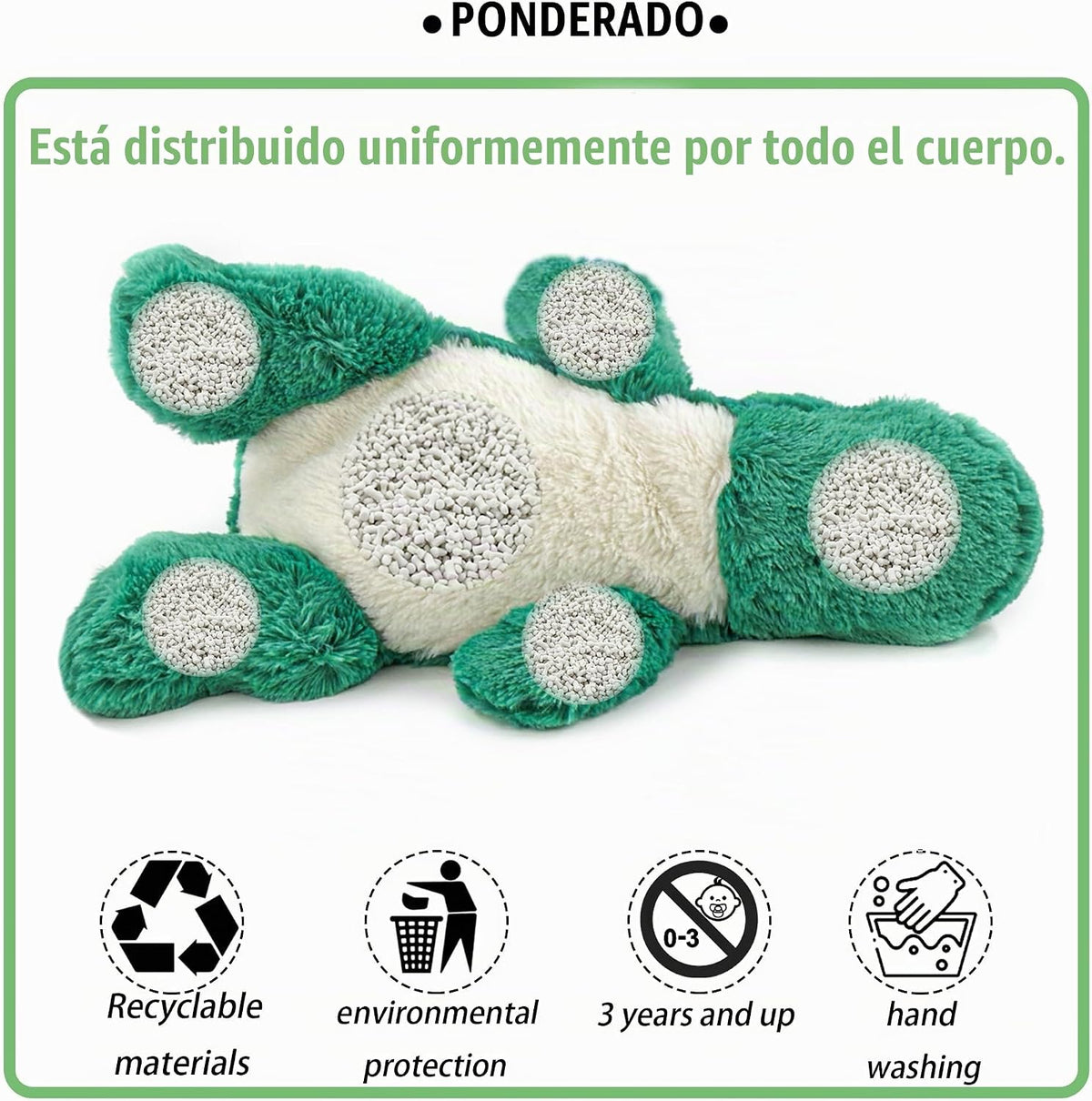 YOUBLEK 16 pulgadas | 2 libras - Animales de peluche con peso de di...