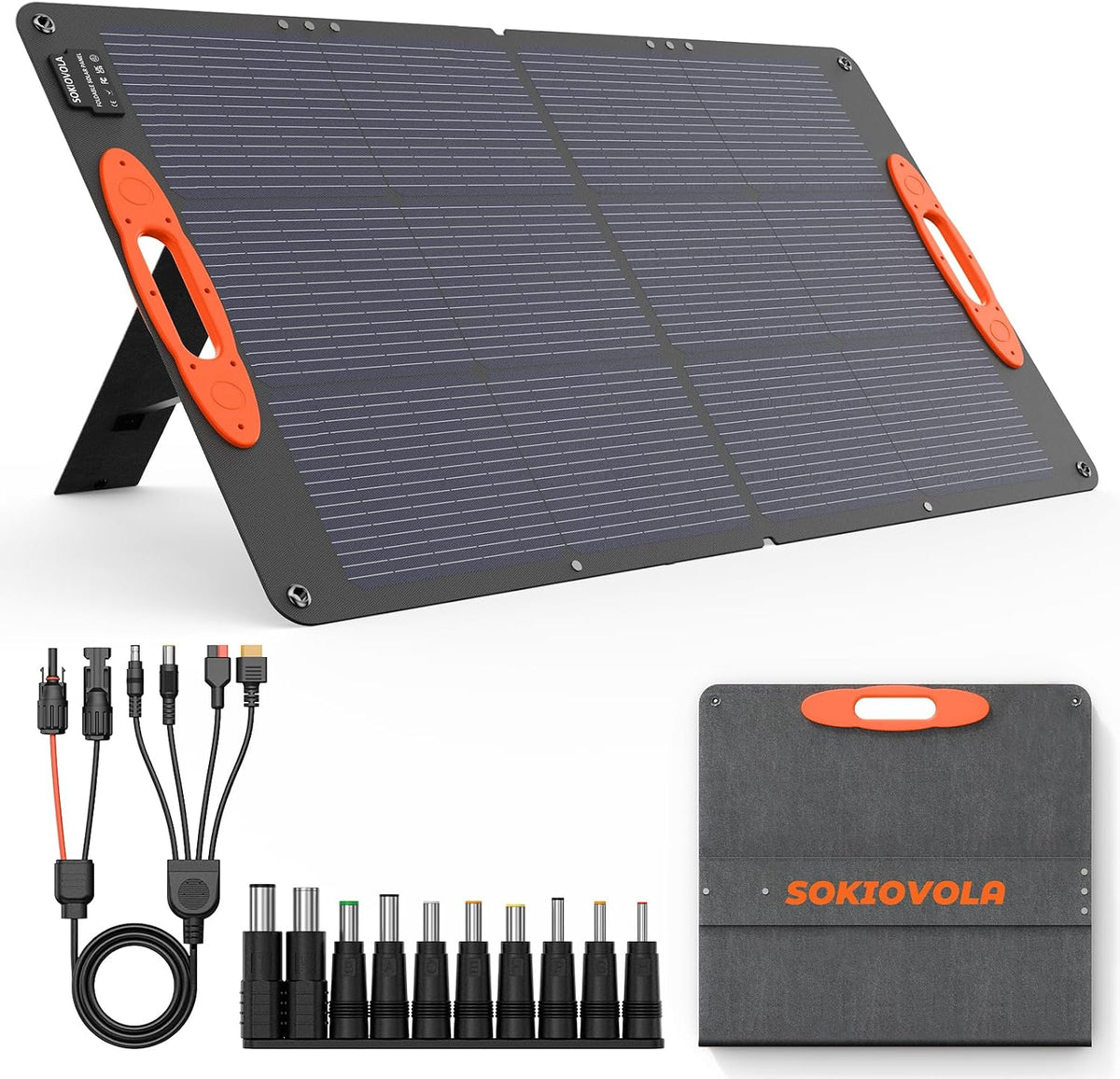 SOKIOVOLA N-Type 16BB 100W Panel solar portátil 18V ETFE Cargador s...