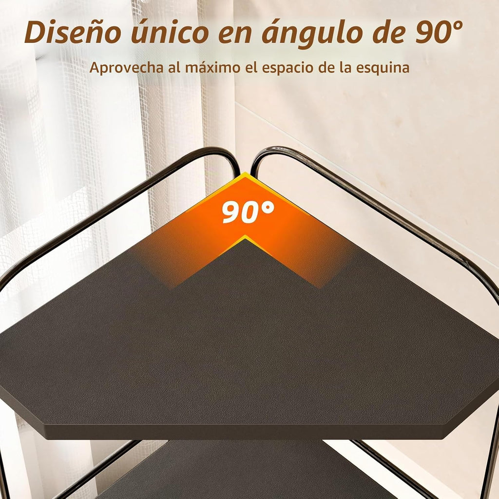 Naeqieo Organizador esquinero de encimera de baño, organizador de e...