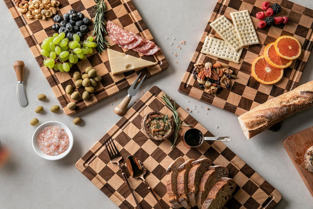 THETCHRY Tablas de Cortar para Cocina, Tabla de Cortar a Cuadros Me...