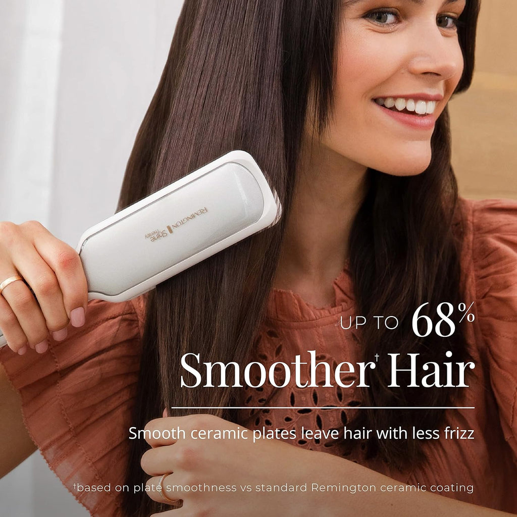 Remington Shine Therapy Plancha de cabello de 2 pulgadas, aceite de...