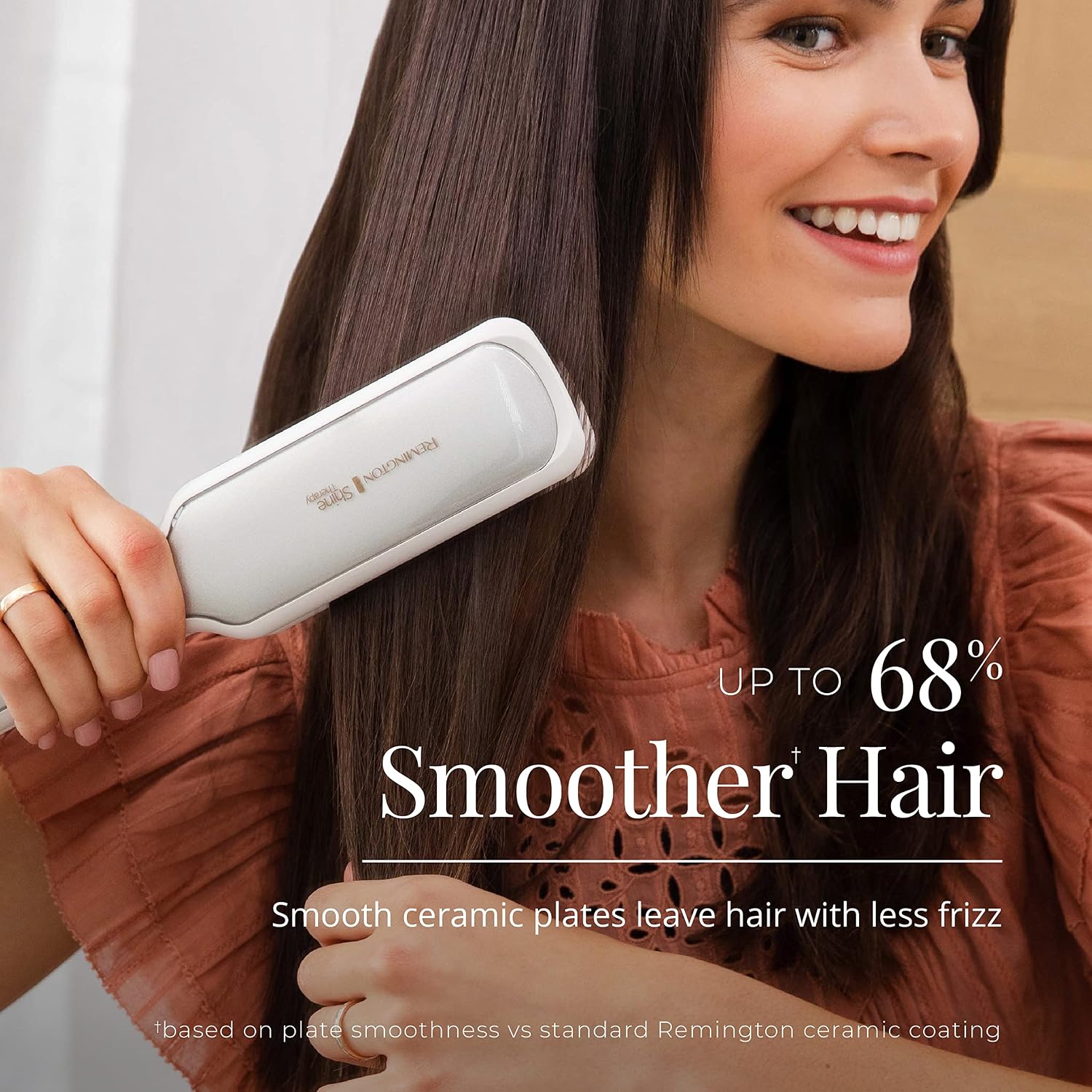 Remington Shine Therapy Plancha de cabello de 2 pulgadas, aceite de...