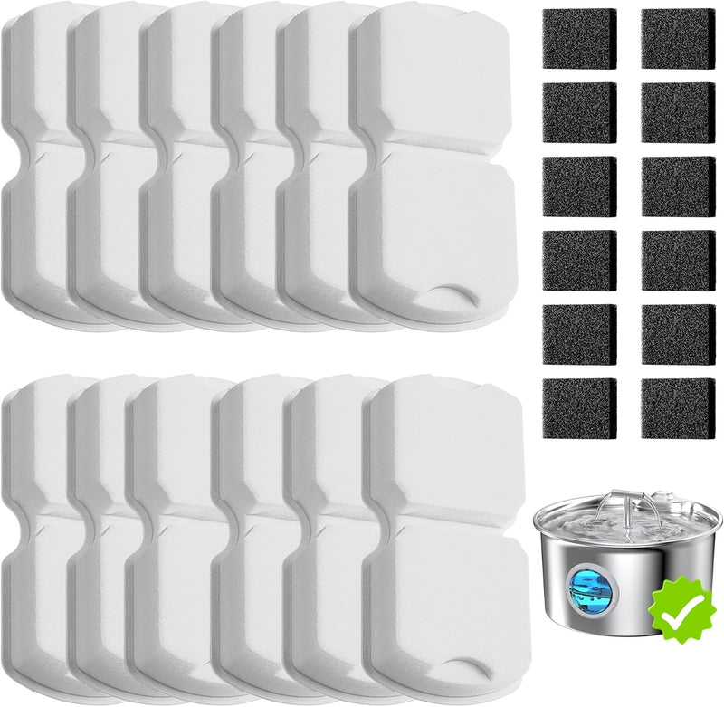 UMOCUOY Filtro de Fuente de Agua para Gatos: 24 Pantallas de Repues...