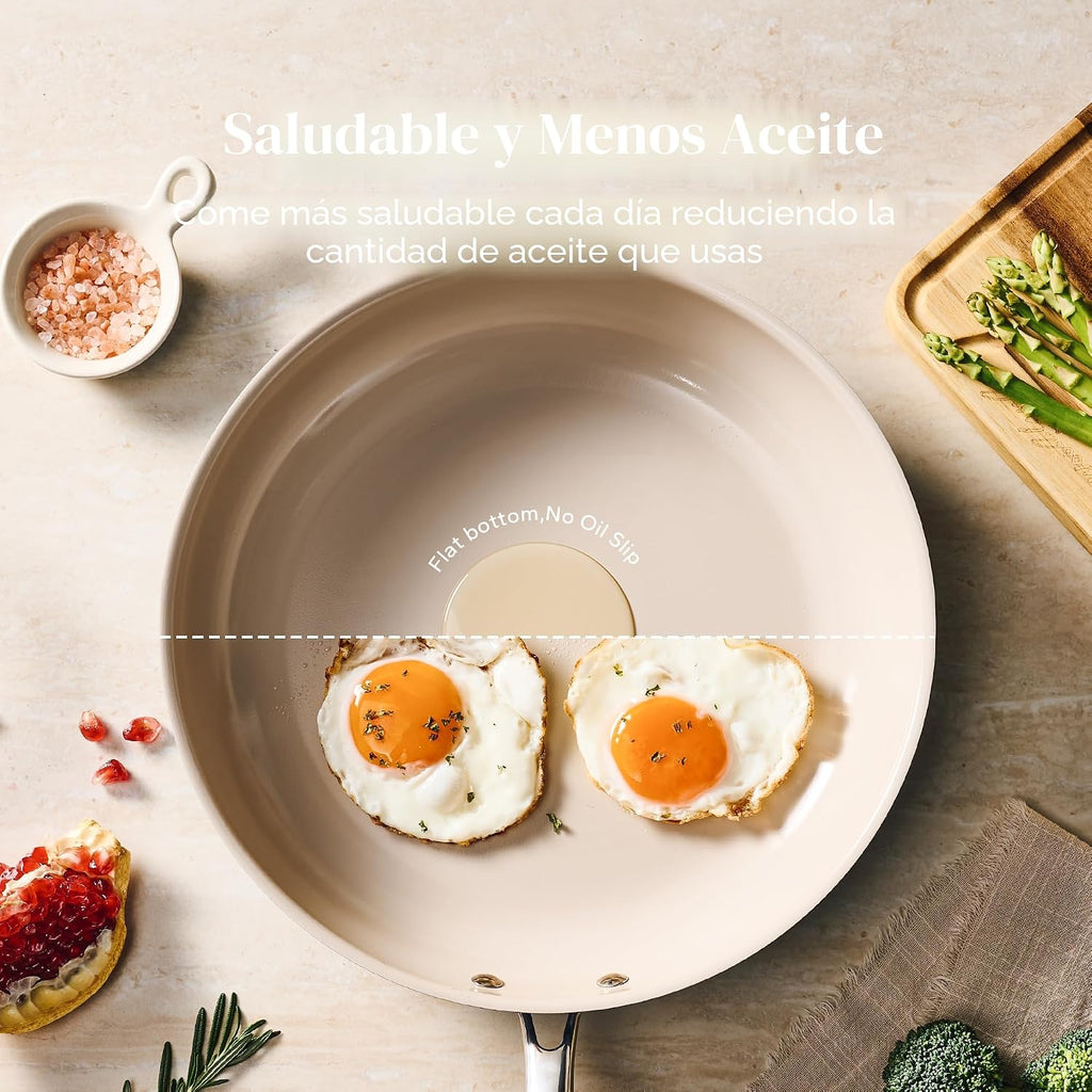 Sartén antiadherente Redchef para freír y saltear, sartenes de cerá...