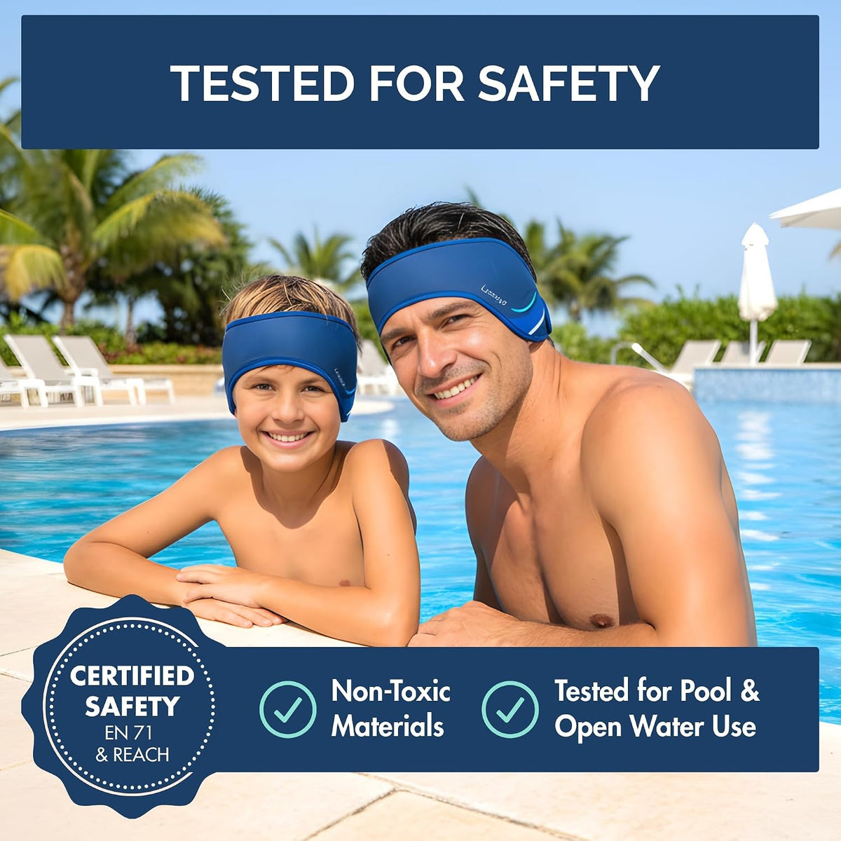 Limmys Diadema de natación para niños y adultos \u2013 Protección a...