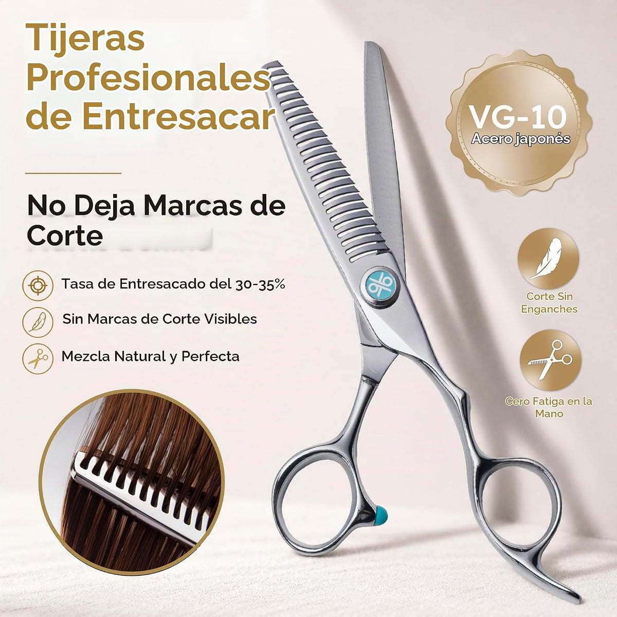 K9 Shears Juego de tijeras para el cabello de 6 pulgadas - Tijeras...