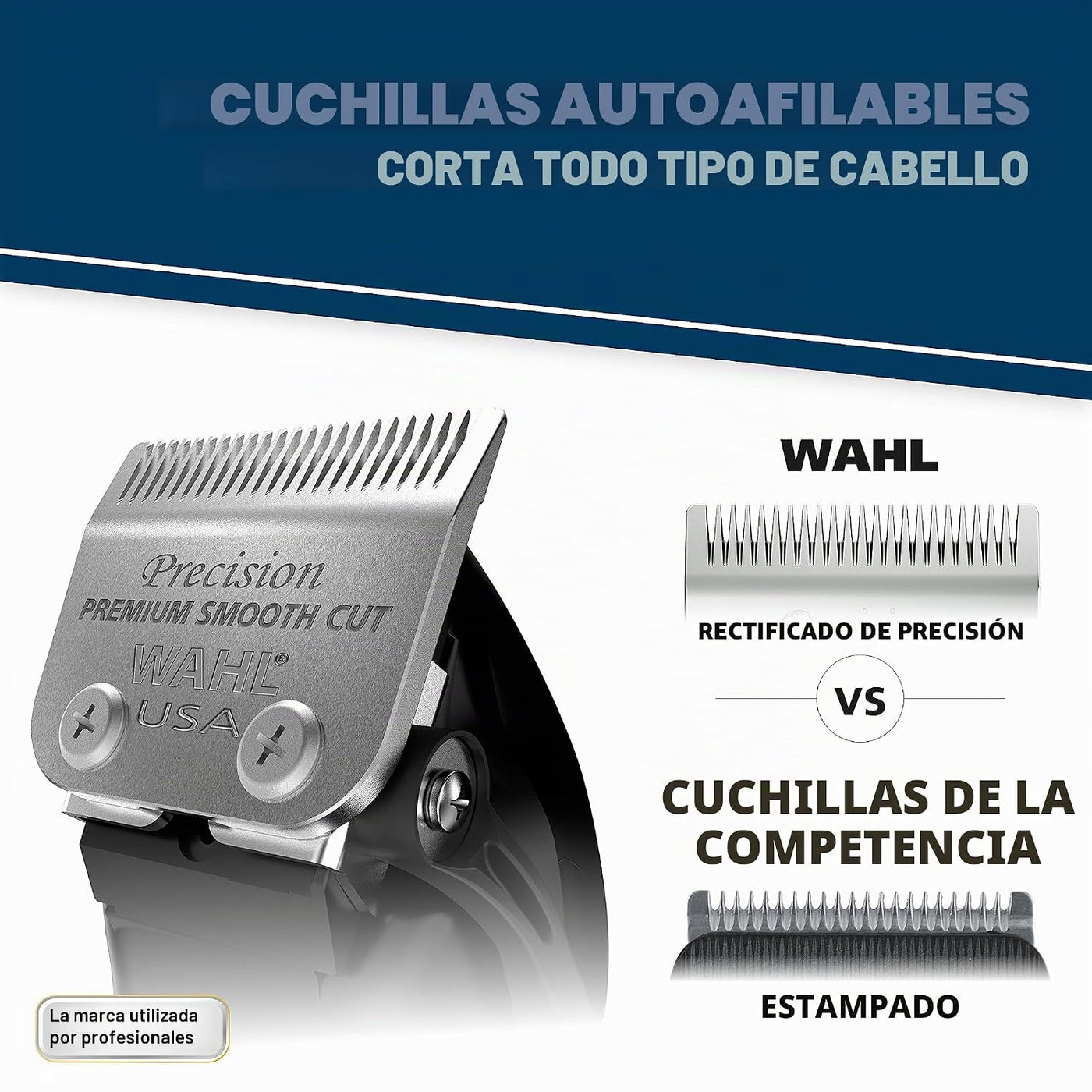 Wahl USA - Kit de corte de pelo personal compacto con cable y palan...
