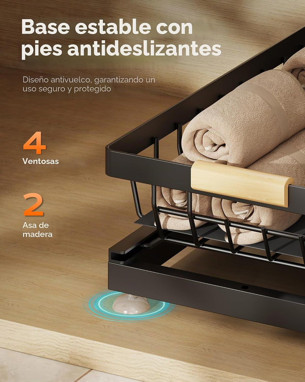 Sevenblue Paquete de 2 organizadores y almacenamiento debajo del fr...